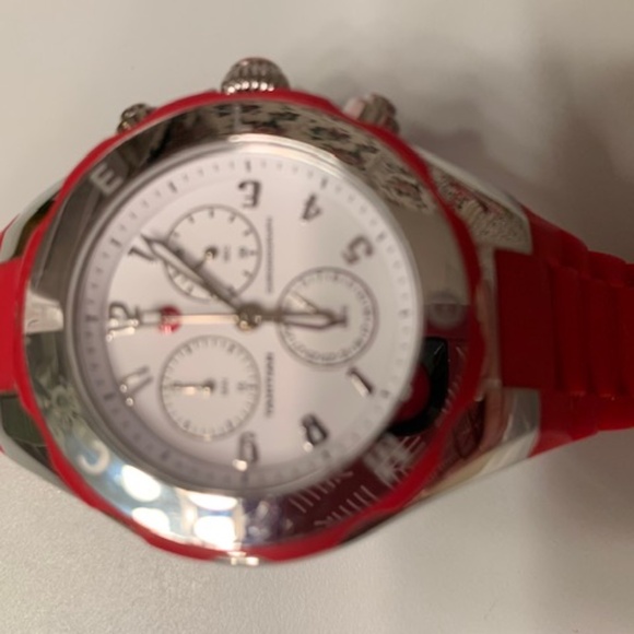 Michele red jelly bean watch main image 5